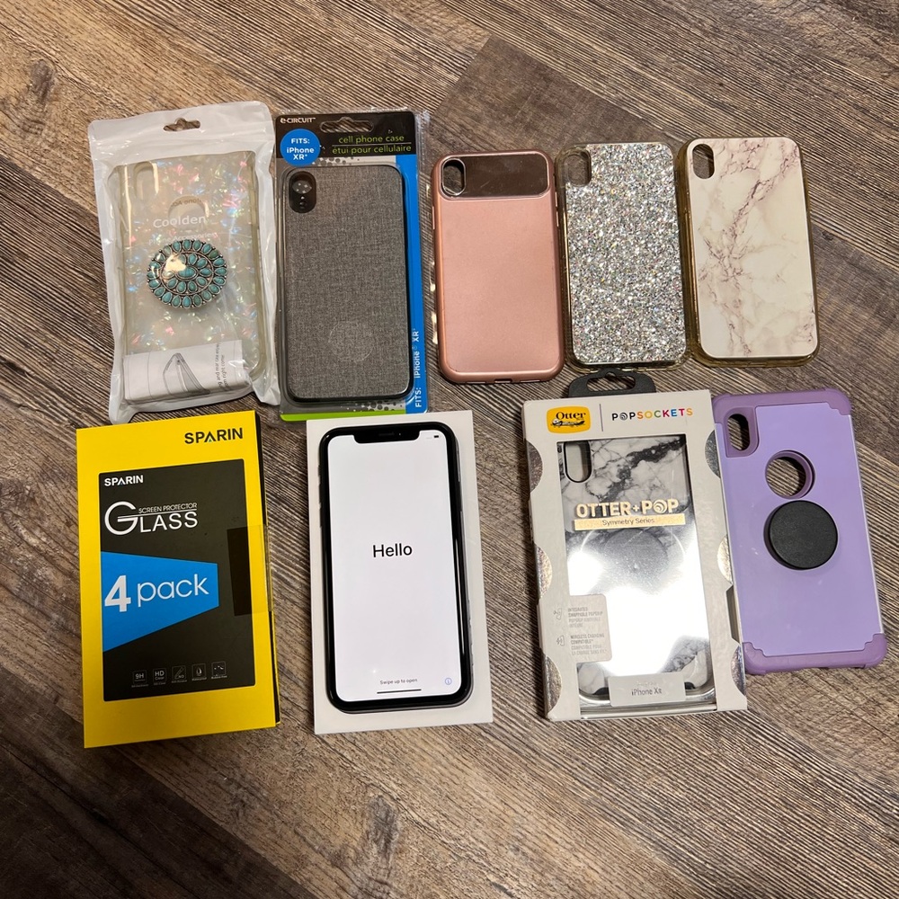iPhone XR Black 64GB and Accessories Unlocked any carrier